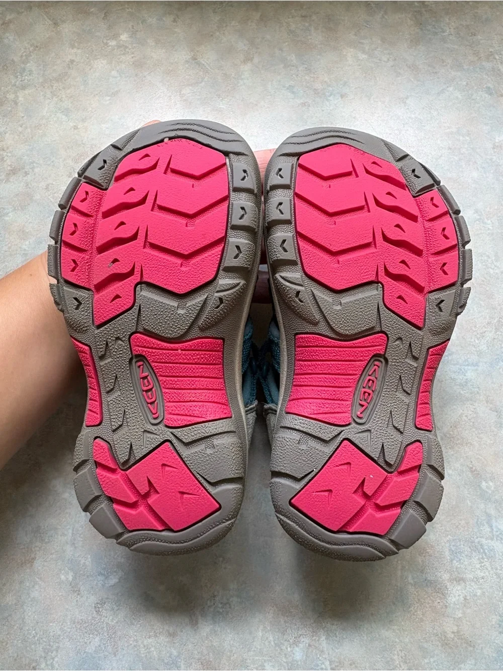 Keen Kids Teal and Pink Closed-Toe Water Sandals